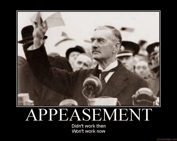 Appeasement stoppar inte Putin